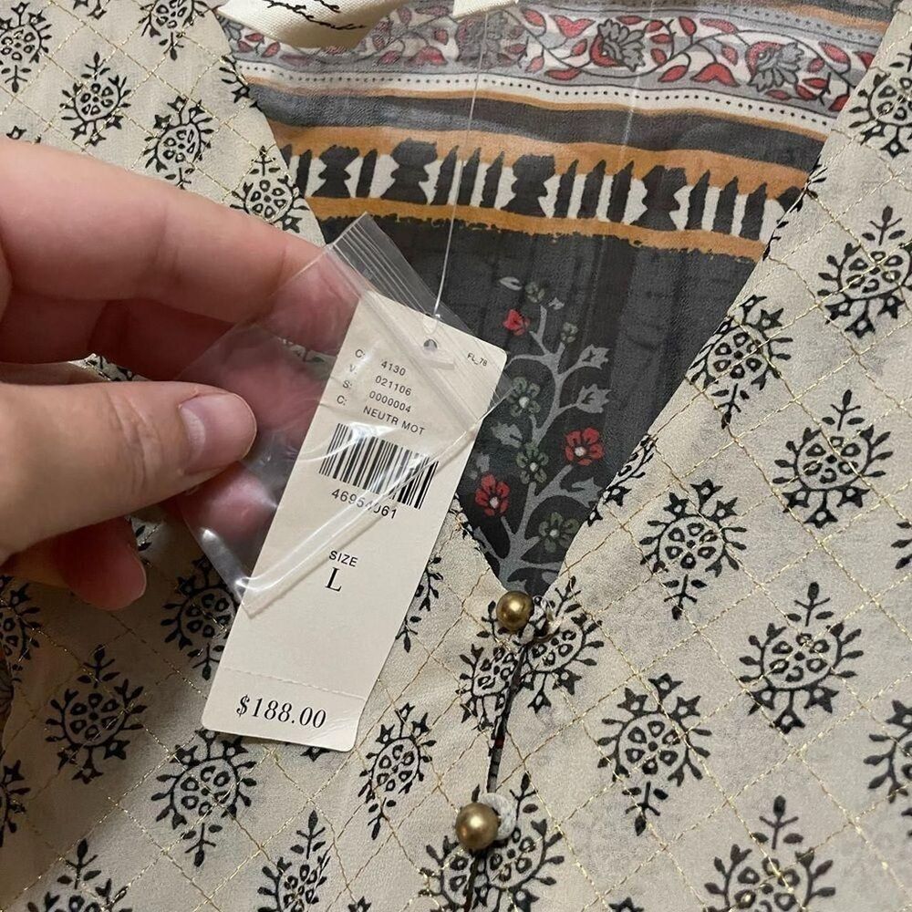 Anthropologie Boho Midi Dress - NWT - Size L - Picture 4 of 8